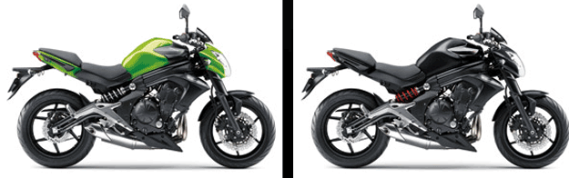 Kawasaki-ER6N-2-Colors-Black-green
